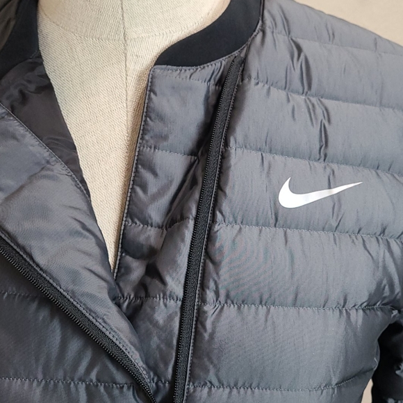 Nike Jackets & Coats | Nike Asymmetrical Grey Down Golf Puffer Coat | Poshmark